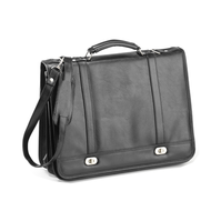 Falcon Flapover Briefcase FI2568 Black