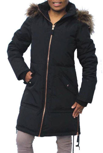 Gepland tijger Samenhangend Minimum Ladies Amalia Down Parka Jacket Black | Red Rae Town & Country